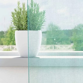vidaXL Voile κουρτίνες με ροδέλες 2 τεμάχια Τιρκουάζ