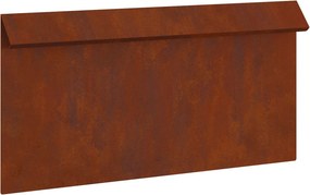 vidaXL Φράκτης σαλιγκαριών 4 pcs 50 x 3,5 x 25 εκ Σκ rusty