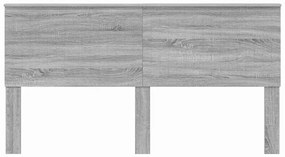 vidaXL Κεφαλάρι με κεφαλάρι Γκρίζο Σονομα 180 cm Επεξεργασμένο ξύλο