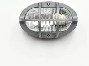 Απλίκα Φωτιστικό Τοίχου E27 40W IP54 TIX Viokar-173310322-Γκρι 0173310322