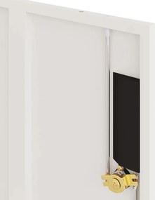 vidaXL Αρχειοθήκη Λευκή 90 x 40 x 40 εκ. Ατσάλινη