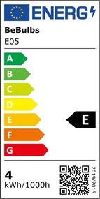 LED Filament Λαμπτήρας E05 Γλόμπος G125 Διαφανής 4W 470Lm E27 2700K