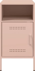 vidaXL Κομοδίνα 2 τεμ. Ροζ 36x39x68 εκ. από Χάλυβα