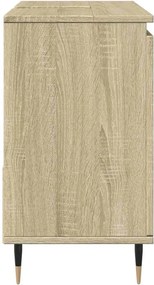 vidaXL Ντουλάπι Νιπτήρα Μπάνιου Sonoma Δρυς 65x33x60 εκ. Επεξ. Ξύλο