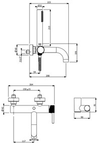 Μπαταρία λουτρού Vicario Industrial-Inox