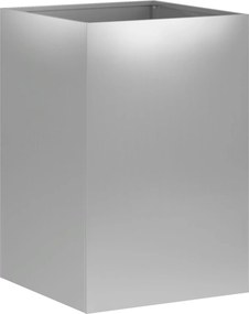 vidaXL Γλάστρα Κήπου Ασημί 40 x 40 x 60 cm Γαλβανισμένος Χάλυβας