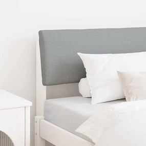 vidaXL Ταπετσαρισμένο κεφαλάρι Ανοιχτό γκρι 100 cm