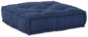 vidaXL Μοντέρνο Πούφο σε Indigo - 70x70x36 Ύφασμα