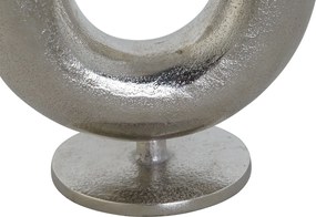 Βάζο DKD Home Decor Ασημί Αλουμίνιο 19 x 11 x 17 cm