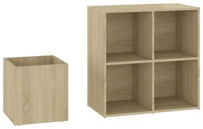 vidaXL Παπουτσοθήκη Χολ Sonoma Δρυς 105 x 35,5 x 70 εκ από Επεξ. Ξύλο