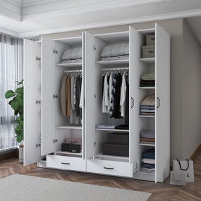 Ντουλάπα Λευκό BRAMI 210x51.7x210