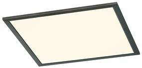 Phoenix Μοντέρνα Μεταλλική Πλαφονιέρα Οροφής με Ενσωματωμένο LED σε Μαύρο χρώμα 45cm Trio Lighting 674014532