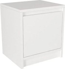 Κομοδίνο Conve Megapap χρώμα λευκό 40x35x45εκ.