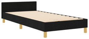 vidaXL Κρεβάτι Μαύρο 100x200 εκ. Ύφασμα