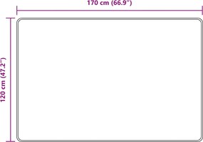 vidaXL Χαλί Runner MARSA Άμμος 120 x 170 cm Πολυέστερ και PVC