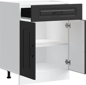 vidaXL ντουλάπι βάσης κουζίνας Kalmar Μαύρο από Επεξεργασμένο Ξύλο