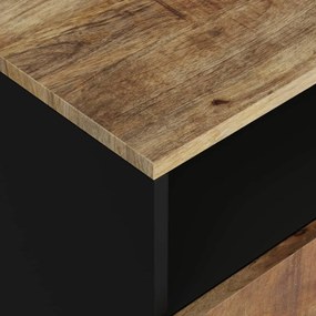 vidaXL Κομοδίνο 50x33x62 εκ. Μασίφ Ξύλο Μάνγκο &amp; Επεξεργασμένο Ξύλο