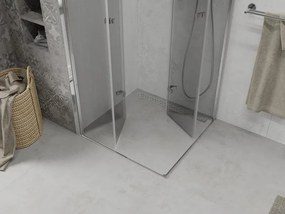 Mexen Lima Διπλή πτυσσόμενη καμπίνα ντους 90 x 90 cm, διαφανής, χρώμιο