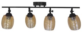 Σποτ Πολύφωτο Heronia Barrel Black/Meli 01-0394