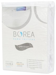 Borea Επίστρωμα Αδιάβροχο 70 x 140 cm + 25 cm Λευκό