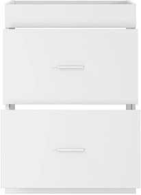 vidaXL Ντουλάπι Κάτω από τον Νιπτήρα Λευκό 56 x 37,5 x 81 εκ