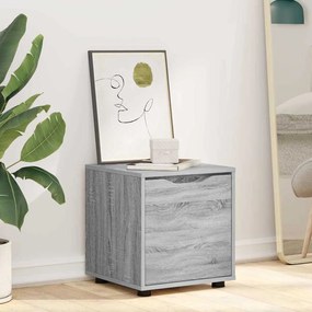 vidaXL Ντουλάπι Μπάνιου Γκρίζο Σονομα 40,5 x 40 x 44 εκ