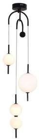 Φωτιστικό Οροφής Amelia TNK323LED19P 19W Led Φ37cm 150cm Black Aca Metal