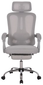 ΚΑΡΕΚΛΑ ΓΡΑΦΕΙΟΥ BARNET HM18258.02 ΓΚΡΙ MESH-ΓΚΡΙ ΣΚΕΛΕΤΟΣ NYLON 61x62x123Υ