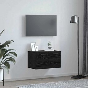 vidaXL Ντουλάπα Τοίχου Μαύρη δρυς 60 x 36.5 x 35 cm Επεξεργασμένο ξύλο