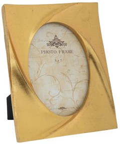 Κορνίζα Με Χρυσό Σχέδιο 89716 18x3x23cm Gold Πολυρεσίνη
