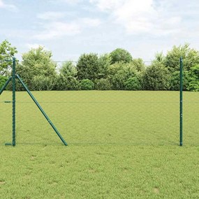 vidaXL Φράχτης με Στήλες. Γκρι 1.2 x 100 m Ατσάλι με επικάλυψη PVC