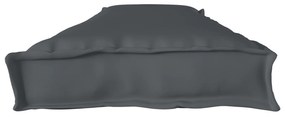 vidaXL Μαξιλάρι Παλέτας για Σκαμπό Ανθρακί 180x40x8 εκ. Υφασμάτος Oxford