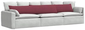 vidaXL Μαξιλάρι Καναπέ 2 pcs Κόκκινο 200 x 40 εκ. ύφασμα