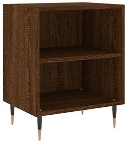 vidaXL Κομοδίνα 2 τεμ. Καφέ Δρυς 40x30x50 εκ. από Επεξεργασμένο Ξύλο