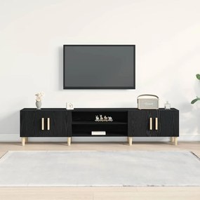 vidaXL Ντουλάπι Τηλεόρασης Μαύρη δρυς 180 x 31.5 x 40 εκ.