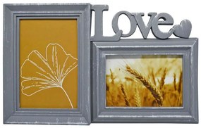 Πολυκορνίζα 2 Θέσεων Love 37x3x22cm Grey Ankor Plastic