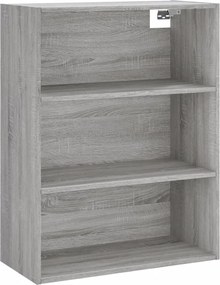 vidaXL Ντουλάπι Γκρι Sonoma 69,5 x 34 x 180 εκ. Επεξεργασμένο Ξύλο
