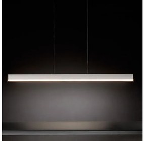 Γραμμικό Κρεμαστό Φωτιστικό Οροφής LED 56W 3000K Dimmable Λευκό Riga LD0102B3 Zafferano LD0102B3 Λευκό