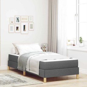 vidaXL Κρεβάτι με ελατήρια Ταμπά, Καφέ 90 x 190 cm
