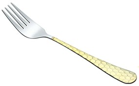 Πιρούνι Φαγητού A-181 01881 20cm Silver-Gold Dinox Stainless Steel
