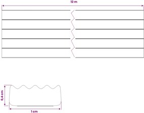 vidaXL Αυτοκόλλητη σφραγίδα παραθύρου 10 x 4 mm 12 μ Λευκό EPDM αφρός