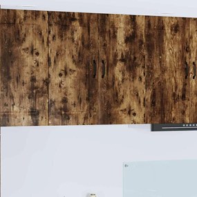 Κρεμαστό ντουλάπι κουζίνας Καπνιστό Δρύς 80 x 31 x 80 εκ.