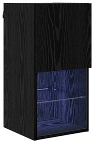 vidaXL Κρεμαστός θρανίο τηλεόρασης Μαύρη Οξυά 30,5 x 30 x 60 εκ.