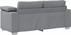 vidaXL Διθέσιος καναπές Ανοιχτό γκρι 180 cm ύφασμα