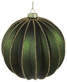 Χριστουγεννιάτικη Μπάλα 013.811444 10cm Green-Gold