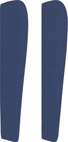 vidaXL Κρεβάτι Boxspring με Στρώμα Μπλε 100 x 200 εκ. Υφασμάτινο