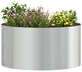 vidaXL Ζαρντινιέρες κήπου 5 pcs Ασημί 40 x 40 x 20 cm