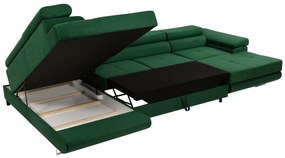Γωνιακός Καναπές Comfivo S103, Λειτουργία ύπνου, Αποθηκευτικός χώρος, 346x203x70cm, Πόδια: Μέταλλο, Πλαστική ύλη | Epipla1.gr