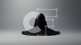 Intra Συλλεκτικό Ξύλινο Παζλ Plywood 4mm - Μαύρο καπέλο με φαρδύ γείσο σε γκρι φόντο Σε Ξύλινο Κουτί - Διαστάσεις Puzzle: 10x10 cm – 25 κομμάτια