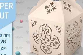 Σετ των 3 Intra απο ξύλο plywood 3mm-4mm πάχος Box Paper Cut . Τρισδιάστατη χάρτινη κοπή σε κουτί δώρου Δίασταση 10x10 cm INTRAFABR-90263441